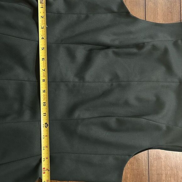 Club Monaco Sleeveless Paneled Midi Dress Cypress Green Size 12 MSRP 269.00 - Picture 6 of 12
